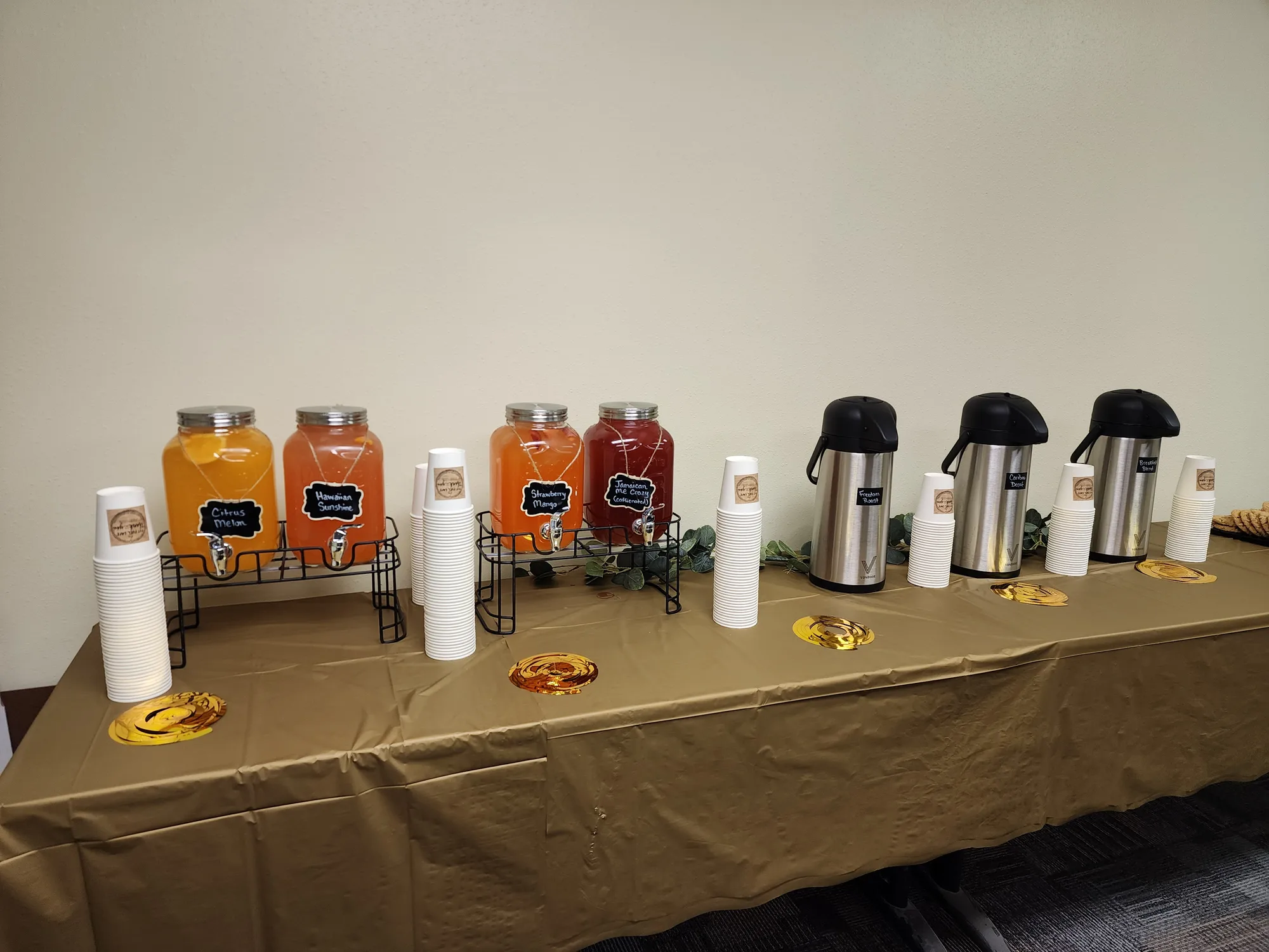 Fit Fuel drinks for a group order