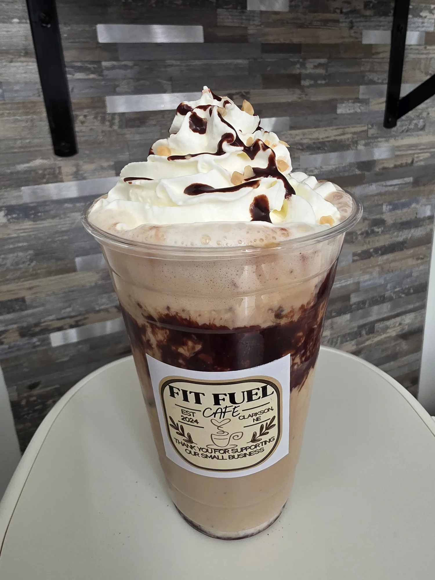 Protein coffee at Fit Fuel Cafe