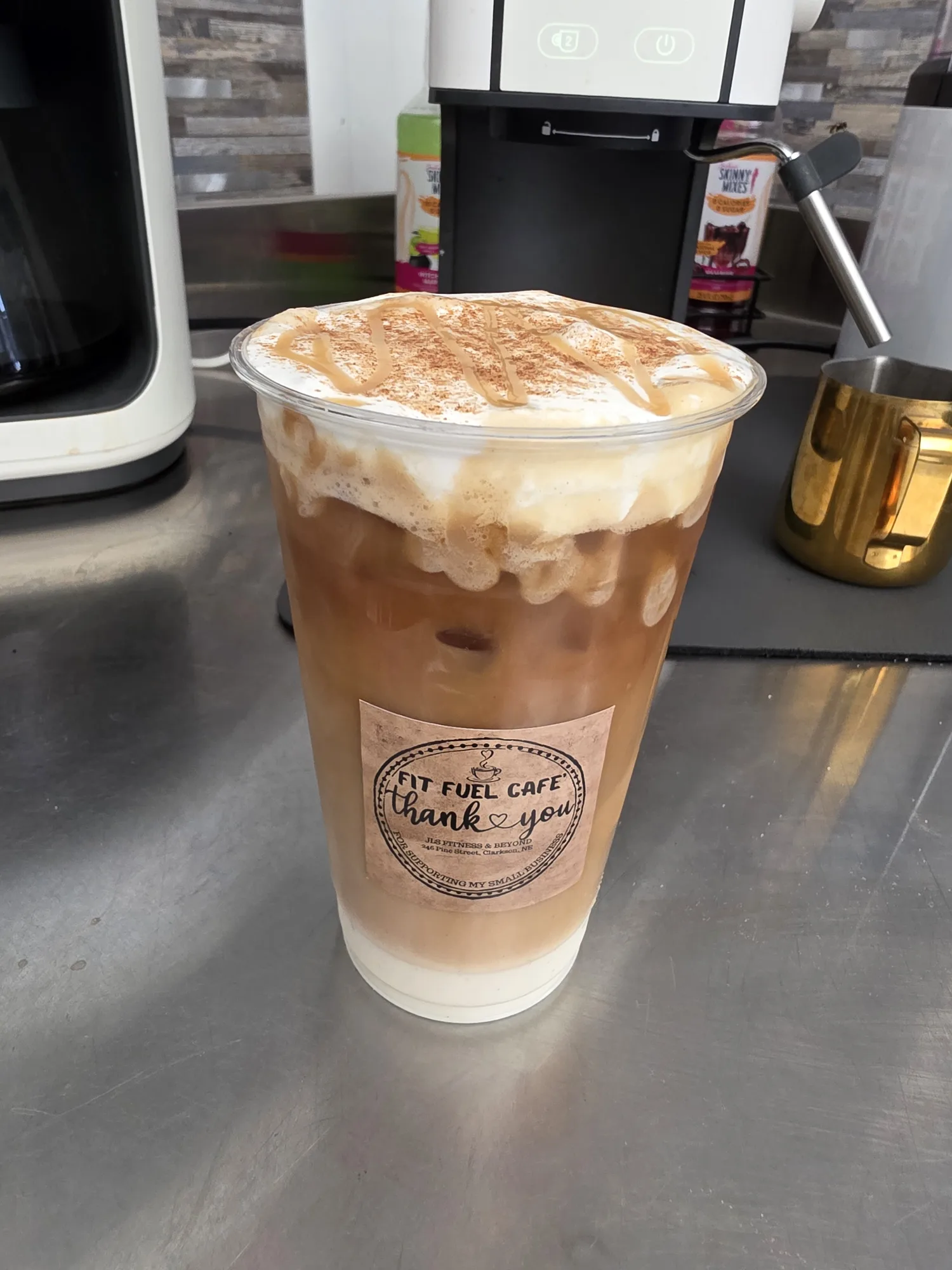 Coffee cake latte