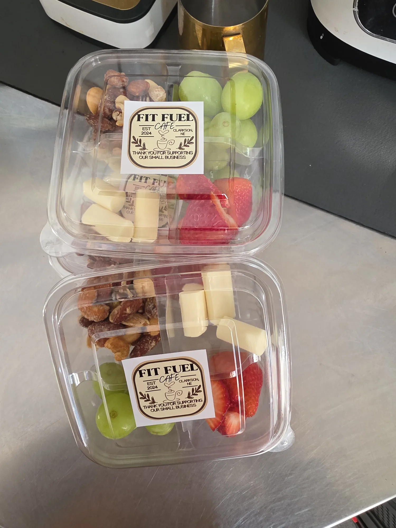 Fresh grab-and-go food at Fit Fuel Cafe