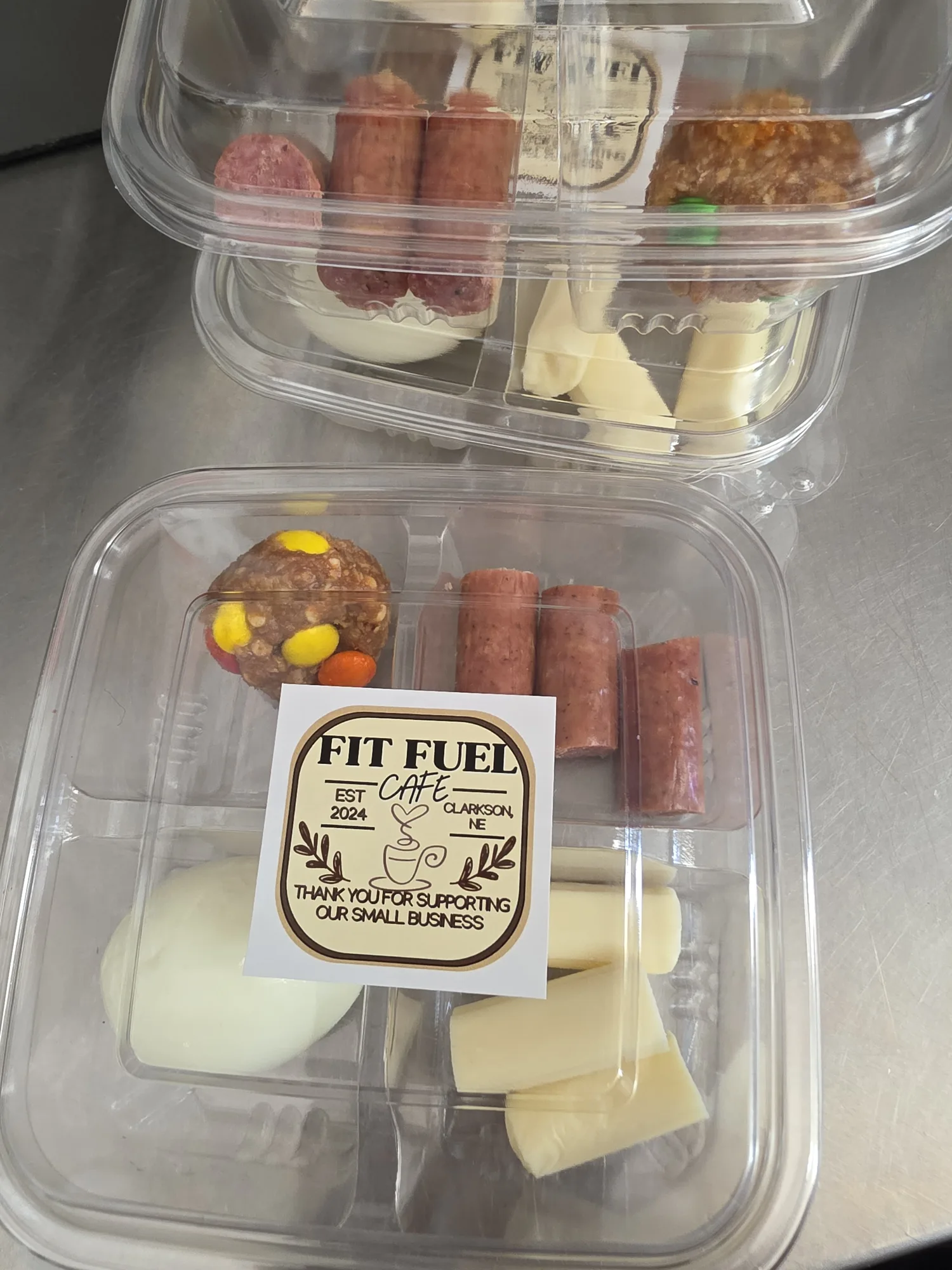 Fresh grab-and-go food at Fit Fuel Cafe